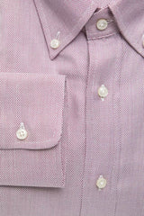 Robert Friedman Red Cotton Men's Shirt