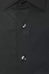 Robert Friedman Grey Cotton Men Shirt