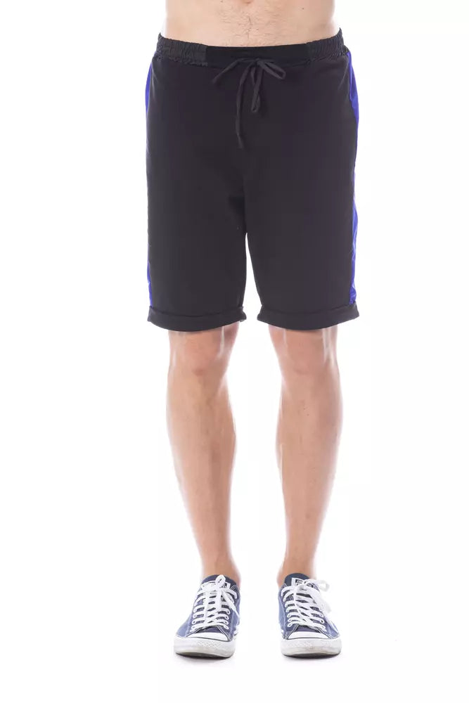 Verri Schwarze Herren-Shorts aus Baumwolle