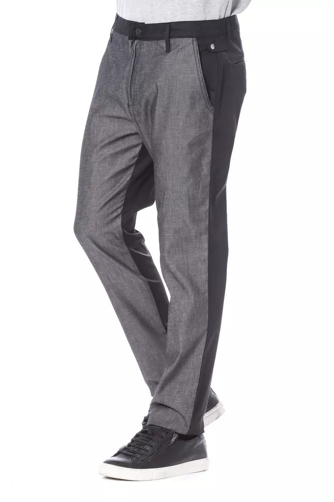 Verri Schwarze Baumwollhose für Herren