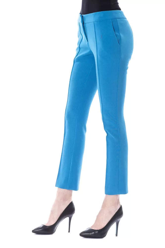 BYBLOS Hellblaue Polyester-Damen-Skinny-Hose