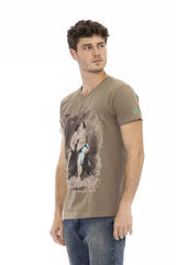 Trussardi Action Brown Cotton Men's T-Shirt