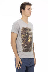 Trussardi Action Gray Cotton Men's T-Shirt