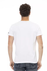 Trussardi Action Weißes Baumwoll-Herren-T-Shirt