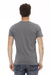 Trussardi Action Gray Cotton Men's T-Shirt