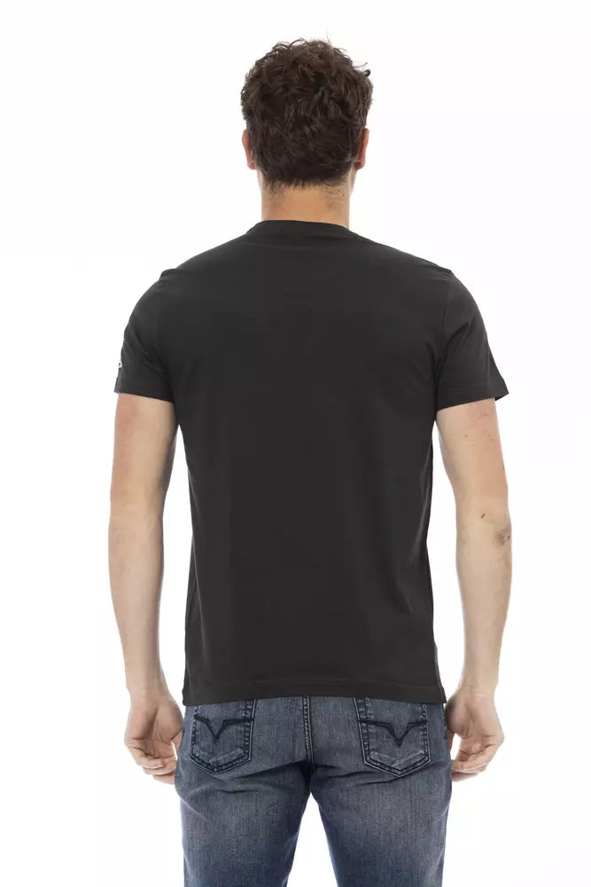 Trussardi Action Black Cotton Men's T-Shirt