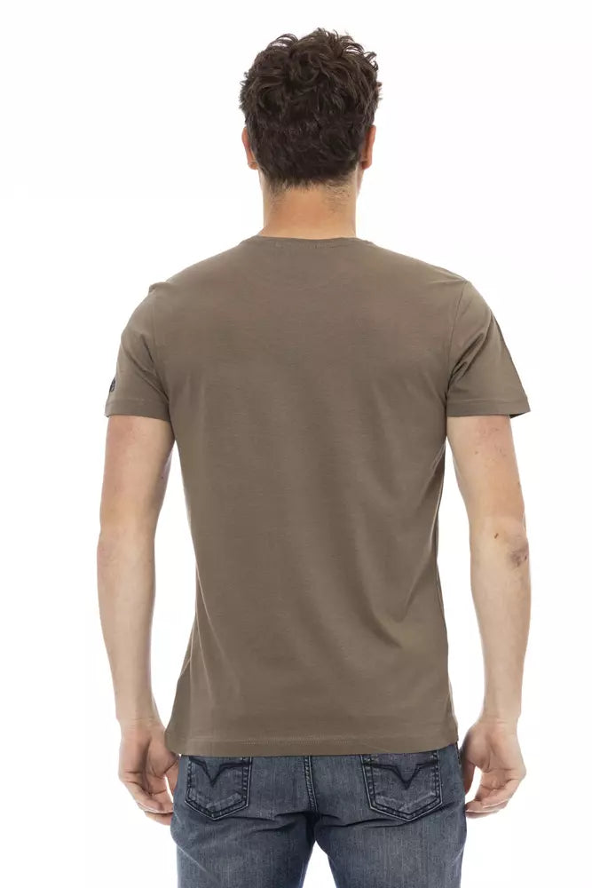 Trussardi Action Brown Cotton Men's T-Shirt