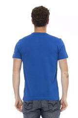 Trussardi Action Herren T-Shirt aus blauer Baumwolle