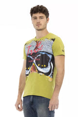 Trussardi Action Green Cotton Men's T-Shirt
