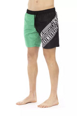 Bikkembergs Green Polyester Men's Swim Short