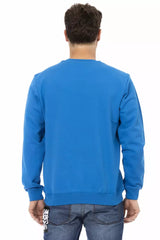 Automobili Lamborghini Blauer Baumwollpullover für Herren