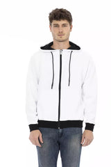 Baldinini Trend Herrenpullover aus weißer Baumwolle