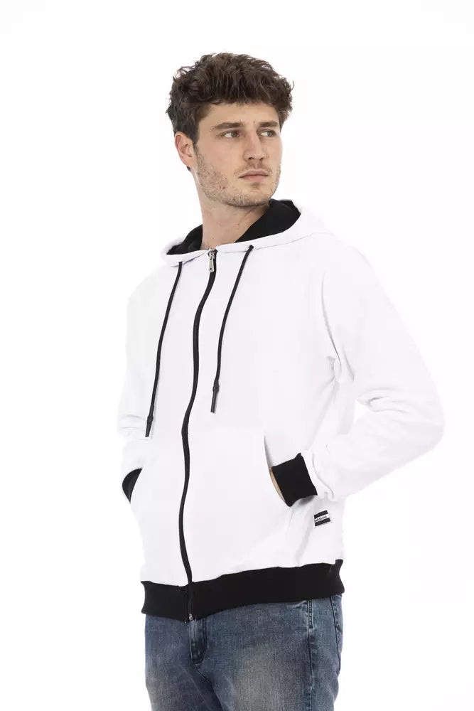 Baldinini Trend Herrenpullover aus weißer Baumwolle