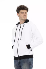 Baldinini Trend Herrenpullover aus weißer Baumwolle