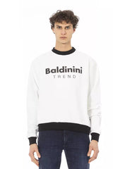 Baldinini Trend Witte Katoenen Heren Trui