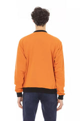 Baldinini Trend Herrenpullover aus orangefarbener Baumwolle