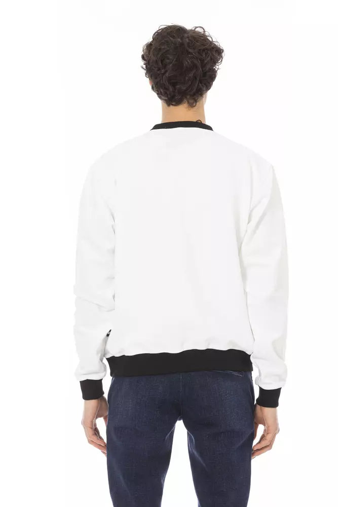 Baldinini Trend Witte Katoenen Heren Trui