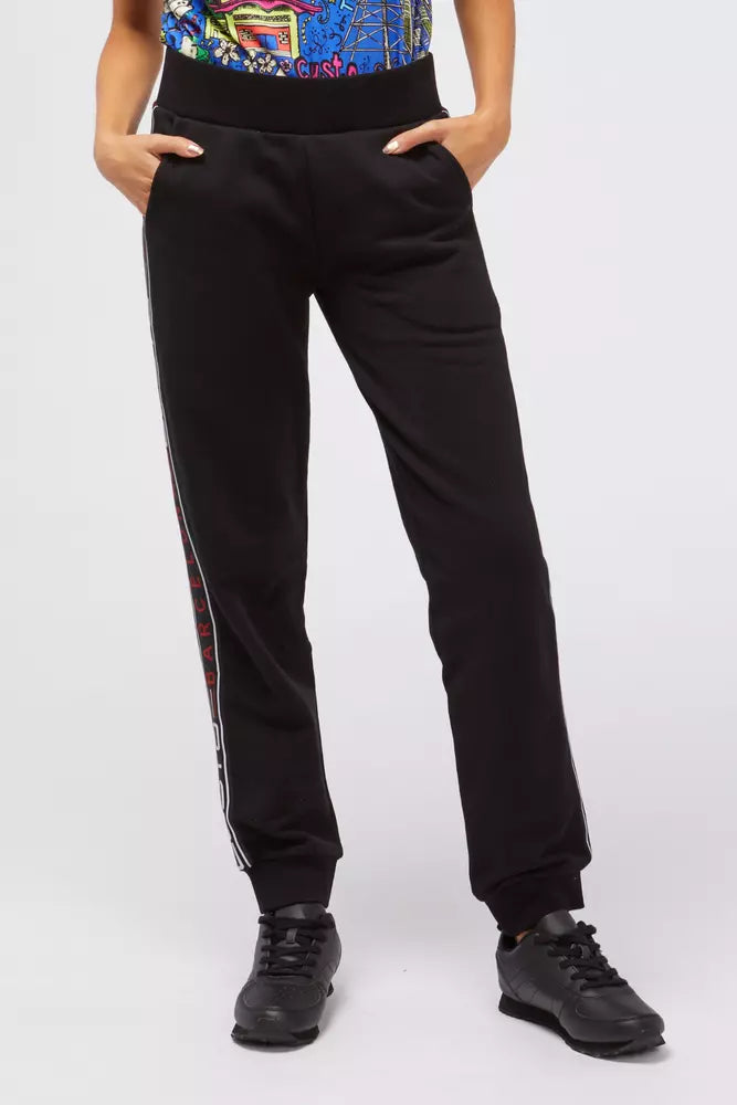 Custo Barcelona Schwarze Baumwoll-Sweatpants für Damen