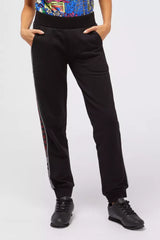 Custo Barcelona Schwarze Baumwoll-Sweatpants für Damen