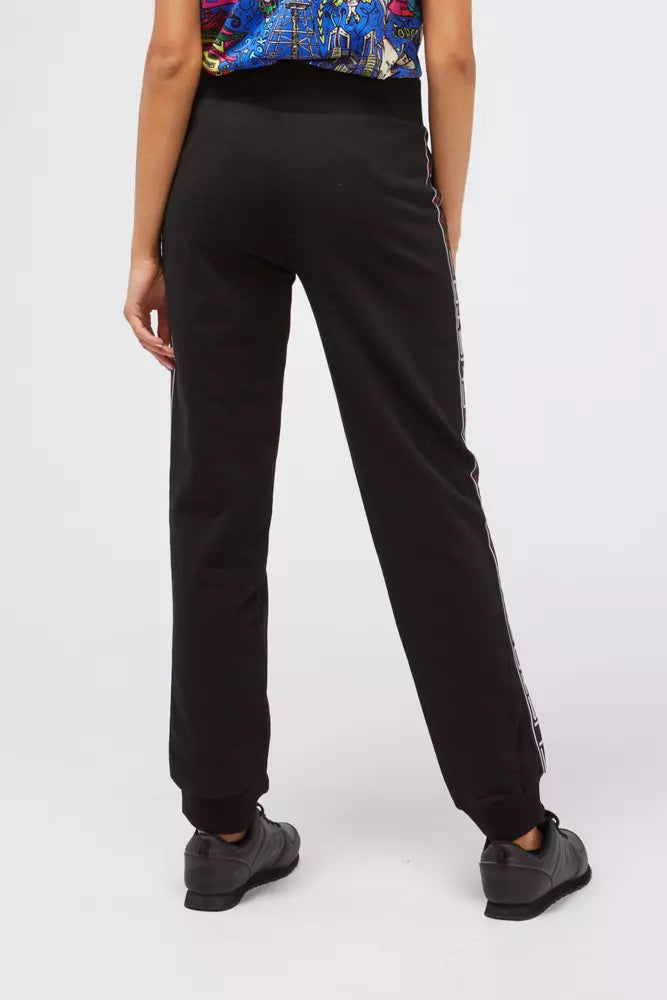 Custo Barcelona Schwarze Baumwoll-Sweatpants für Damen