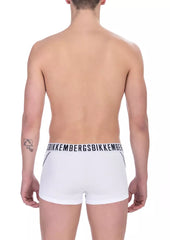 Bikkembergs White Cotton Men's Trunk Twin Pack