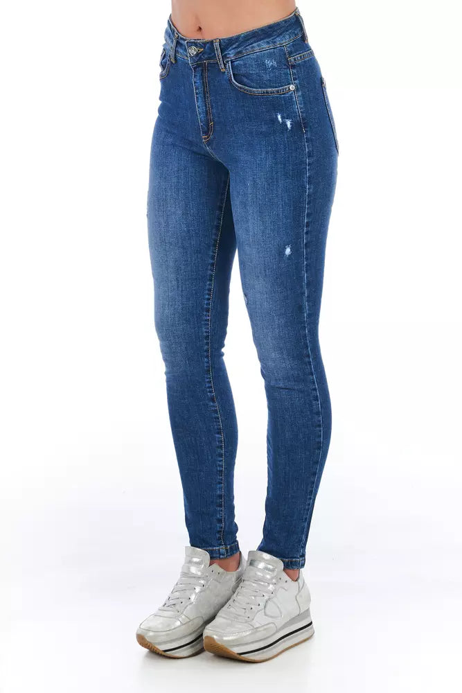 Frankie Morello Blaue Denim Damenjeans
