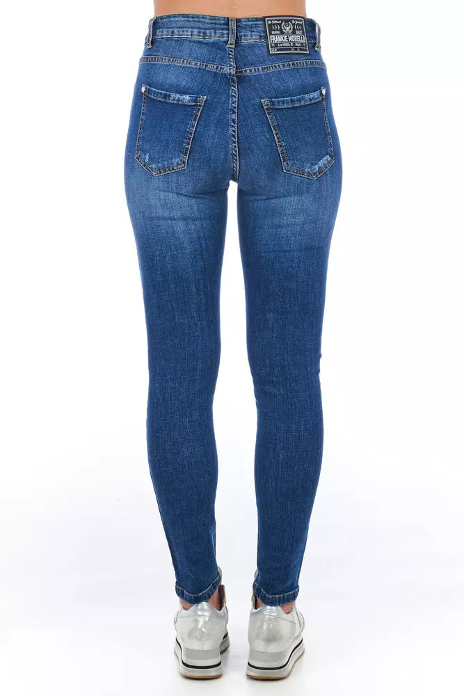 Frankie Morello Blaue Denim Damenjeans