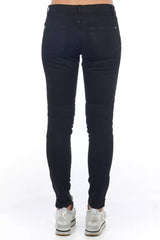 Frankie Morello Schwarze Baumwoll-Damenjeans