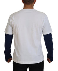 Dolce & Gabbana Wit Blauw DG Kroon Trui