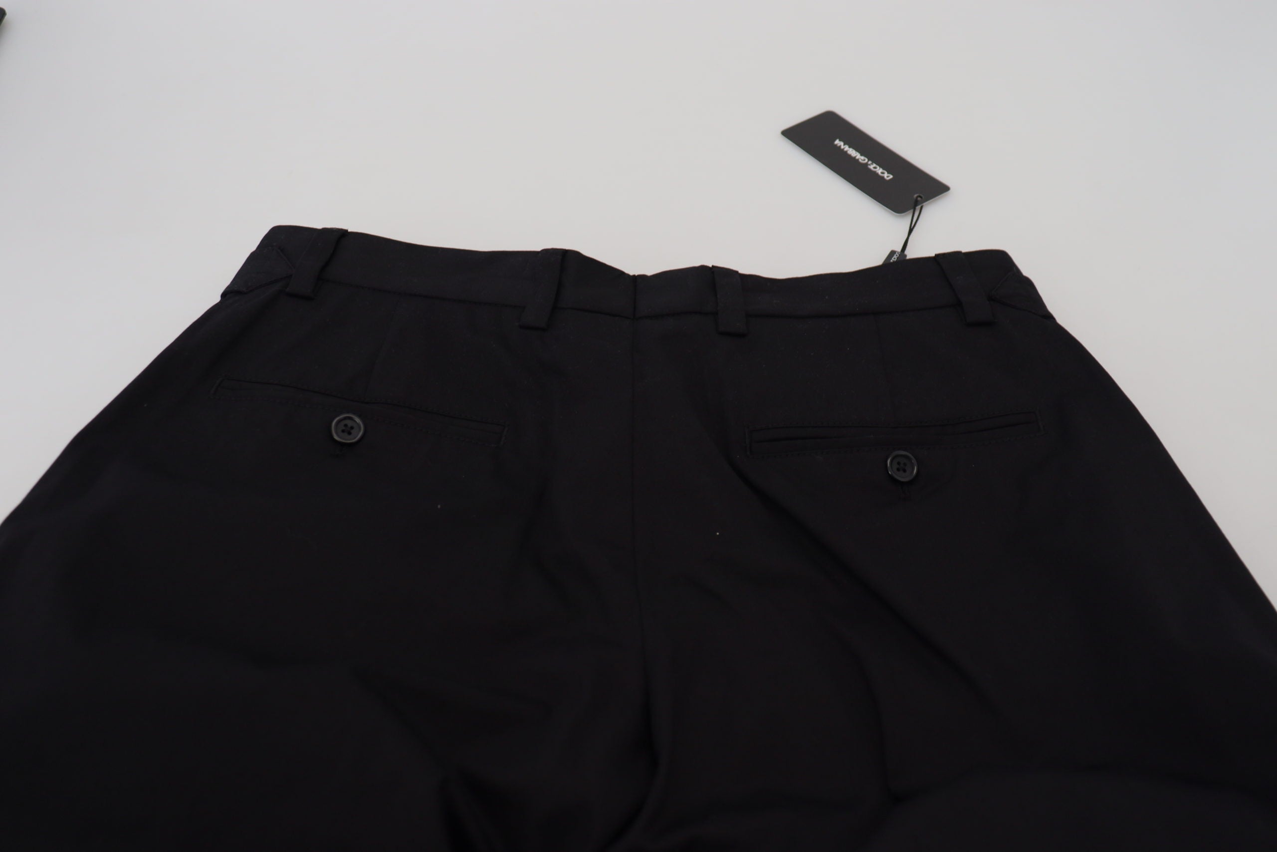 Dolce & Gabbana Zwarte Katoenen Chino Formele Broek