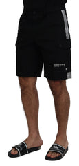 Dolce & Gabbana Zwarte Bermuda Cargo Casual Shorts