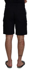 Dolce & Gabbana Zwarte Bermuda Cargo Casual Shorts