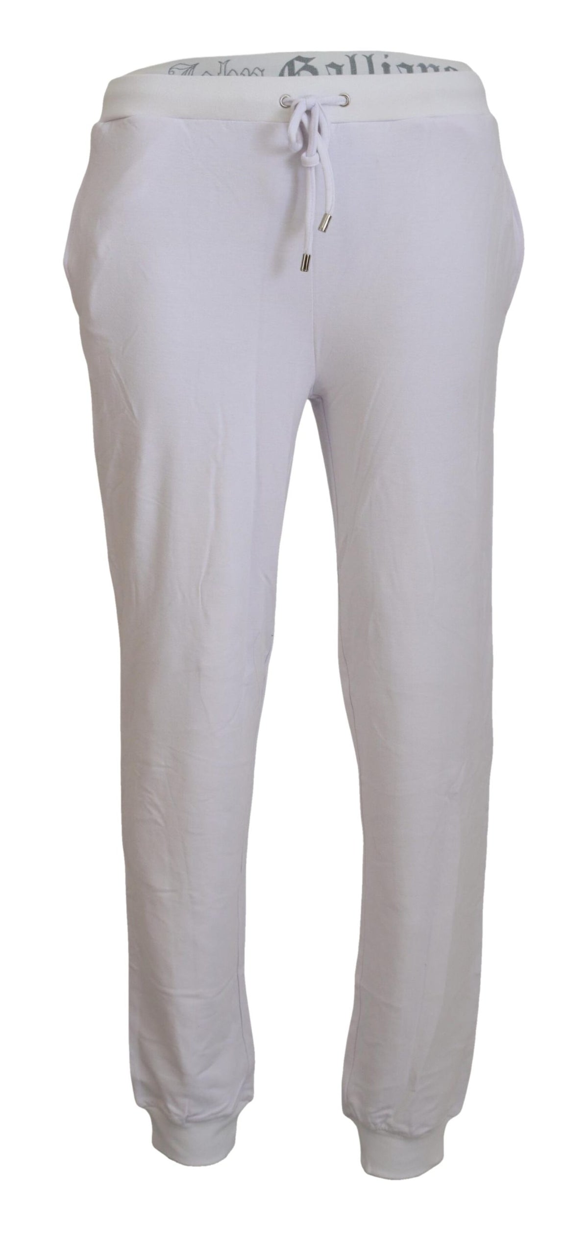 John Galliano Weiße Baumwolle Logo Herren Jogginghose