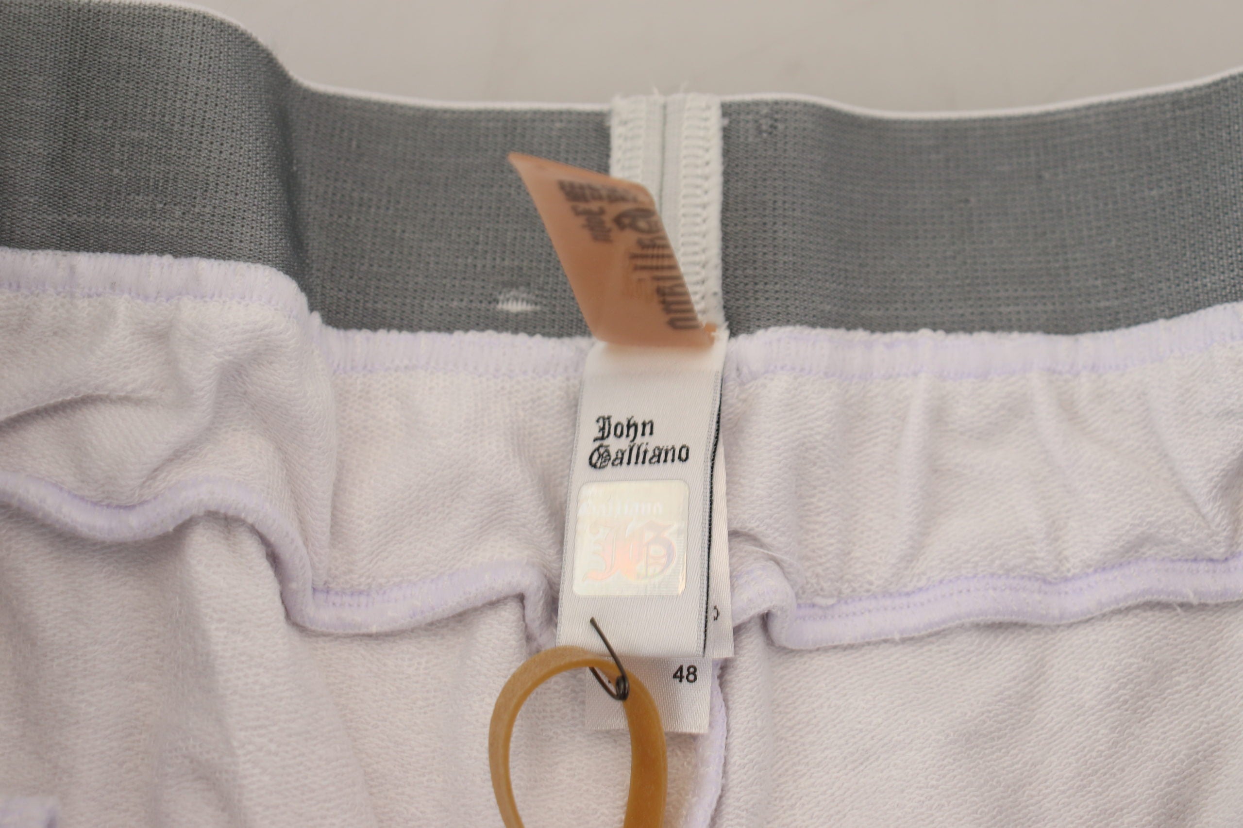 John Galliano Weiße Baumwolle Logo Herren Jogginghose