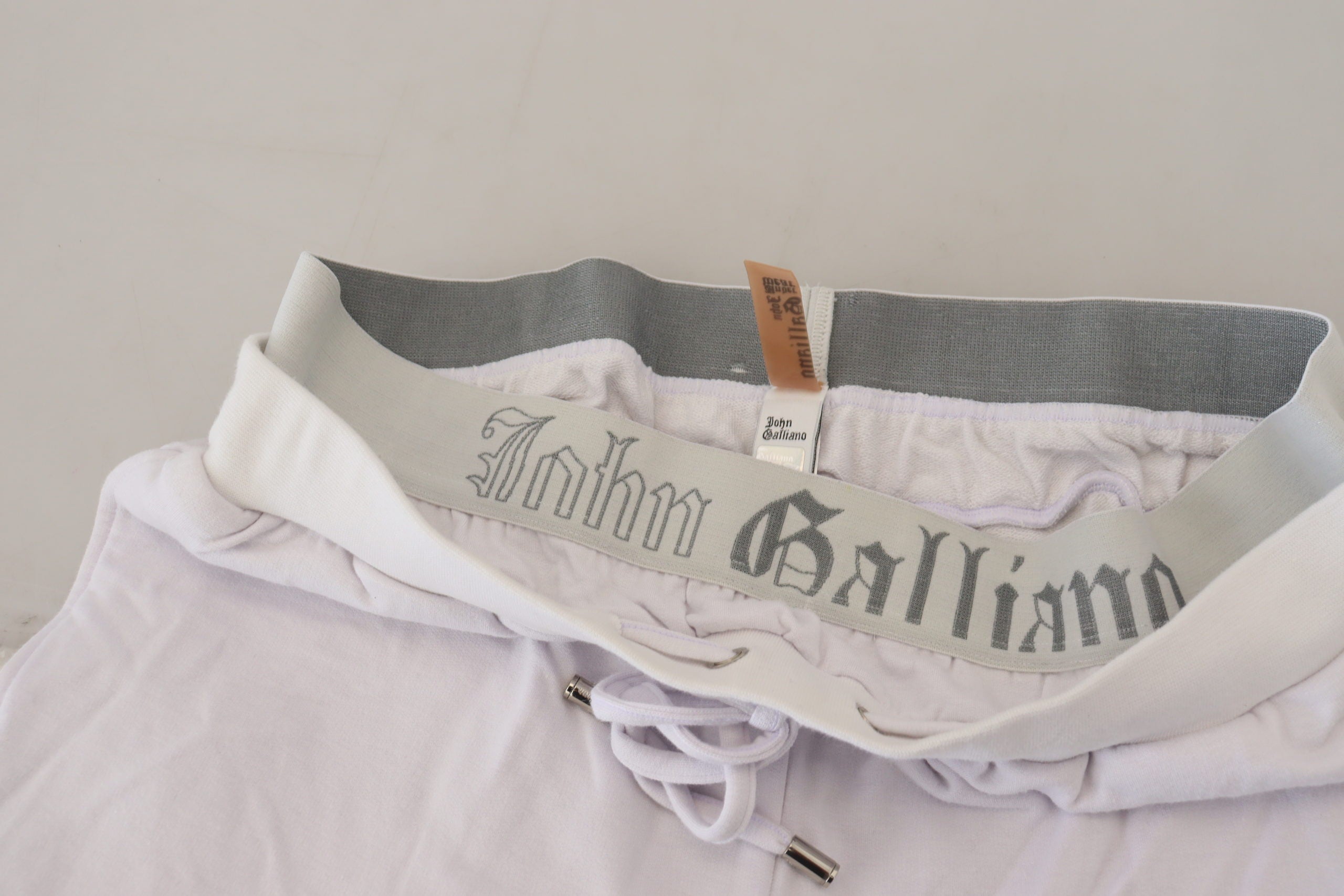 John Galliano Weiße Baumwolle Logo Herren Jogginghose