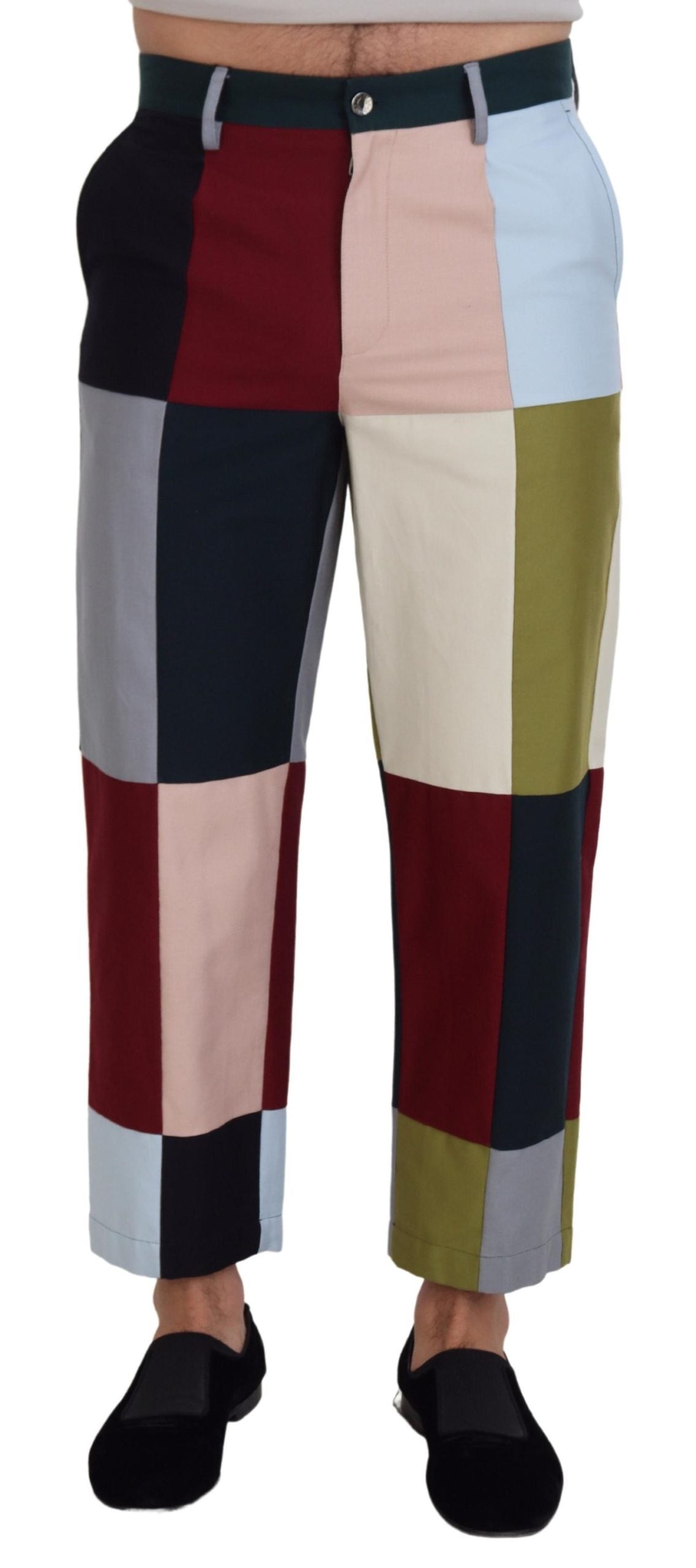 Dolce & Gabbana Multikleurige Katoenen Patchwork Broek