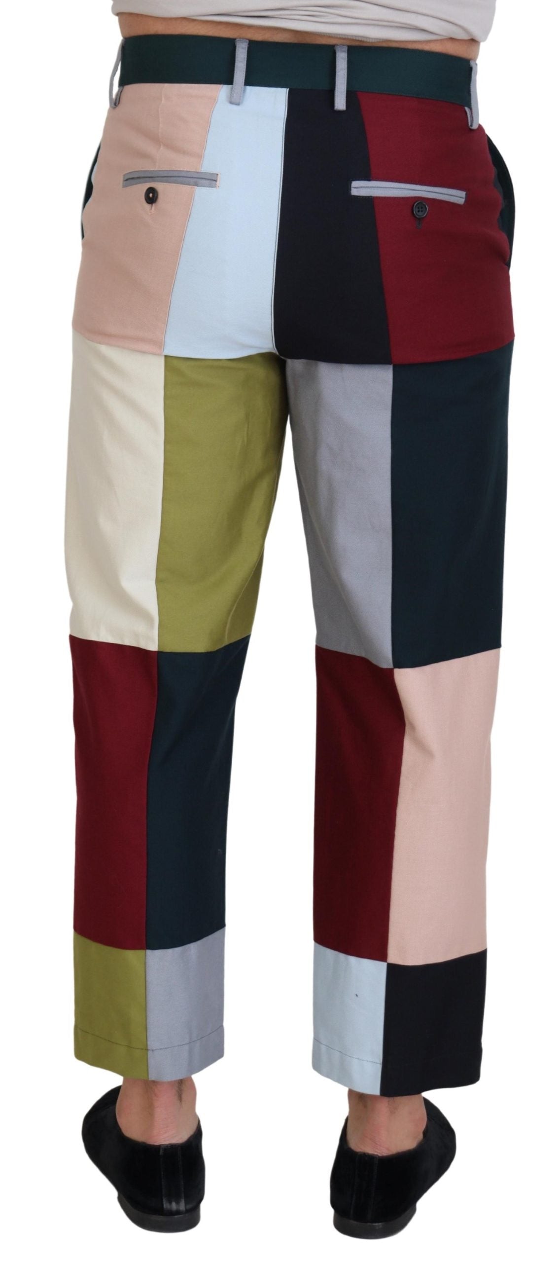 Dolce & Gabbana Multikleurige Katoenen Patchwork Broek
