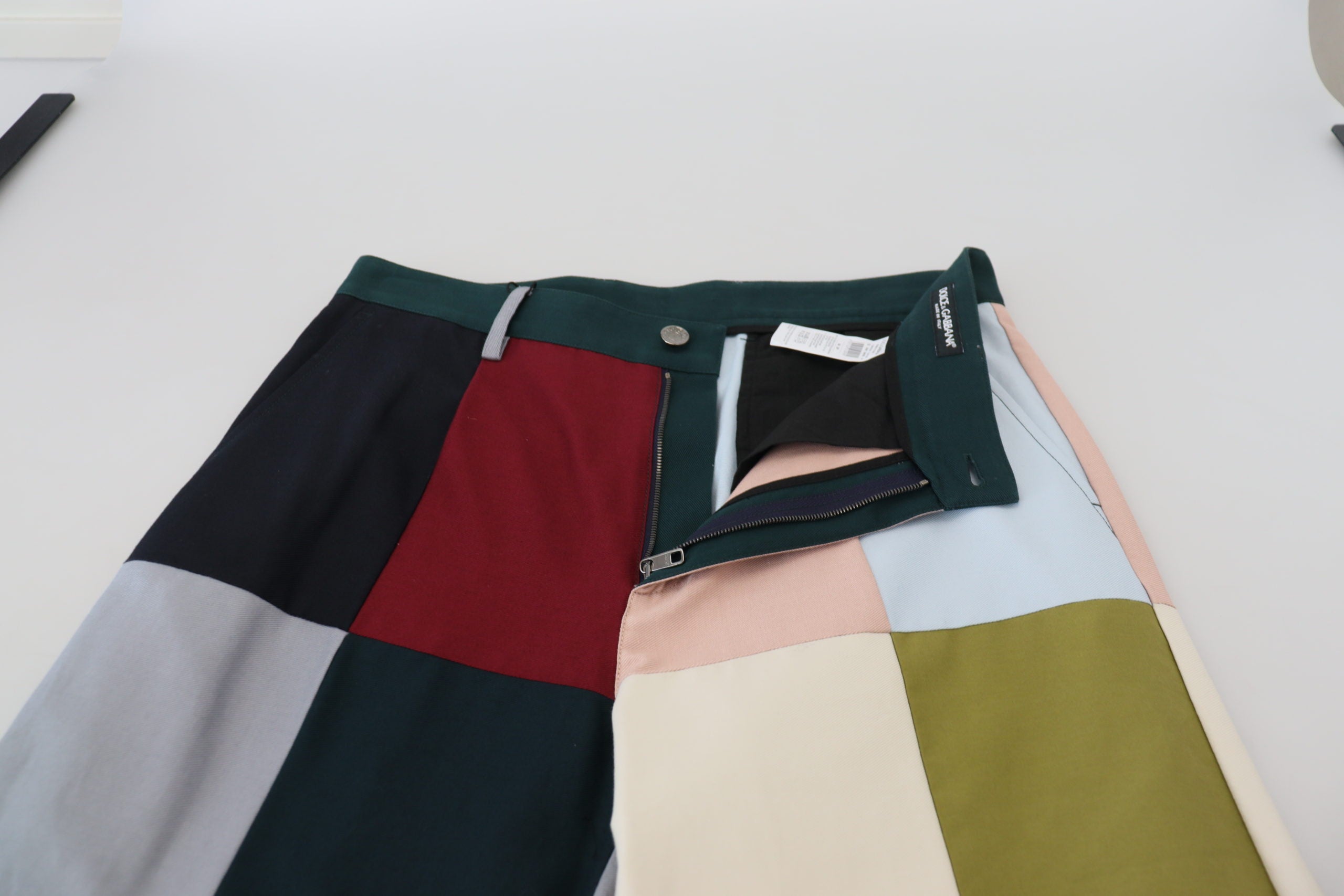 Dolce & Gabbana Multikleurige Katoenen Patchwork Broek