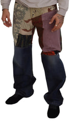 Dolce & Gabbana Multicolor Seiden-Patchwork Herren-Denim-Jeans