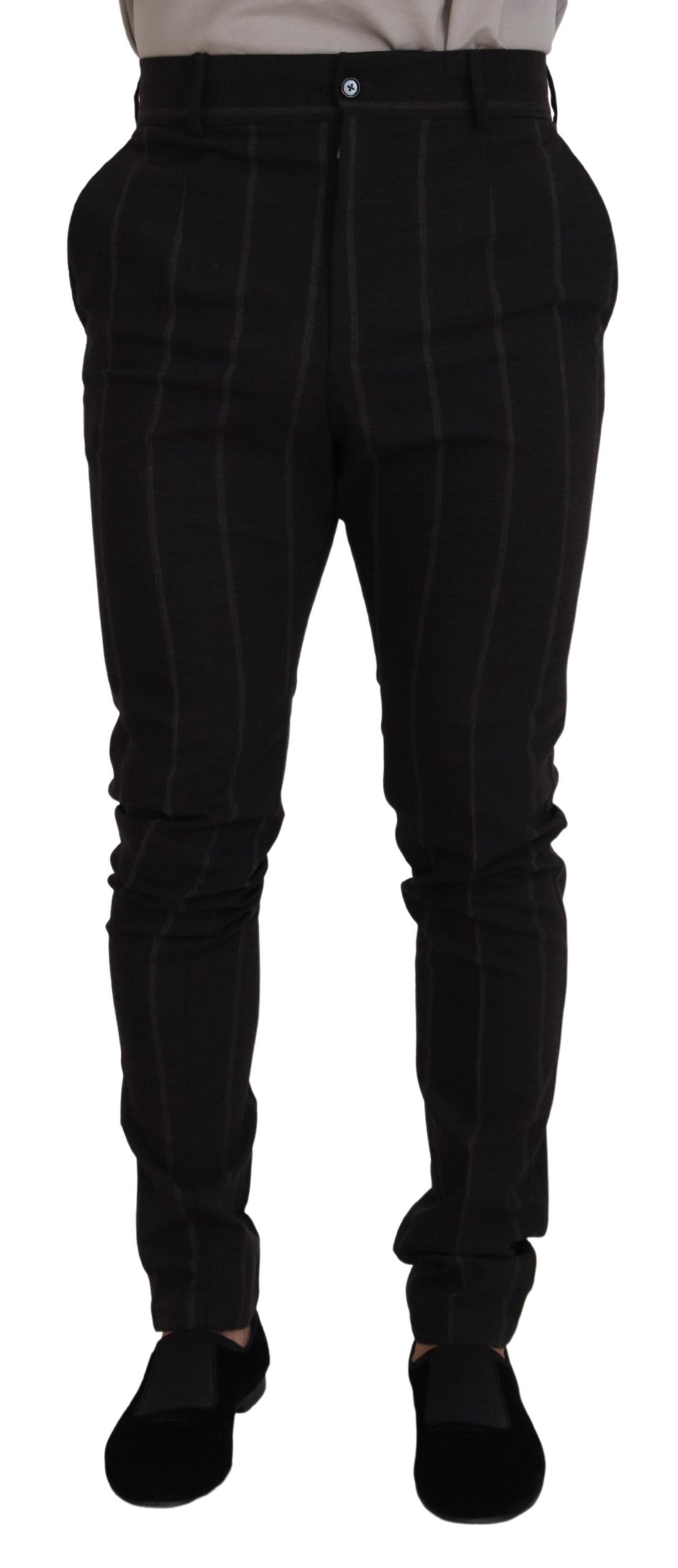 Dolce & Gabbana Schwarze Chino-Hose aus Wolle für Herren