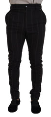 Dolce & Gabbana Schwarze Chino-Hose aus Wolle für Herren