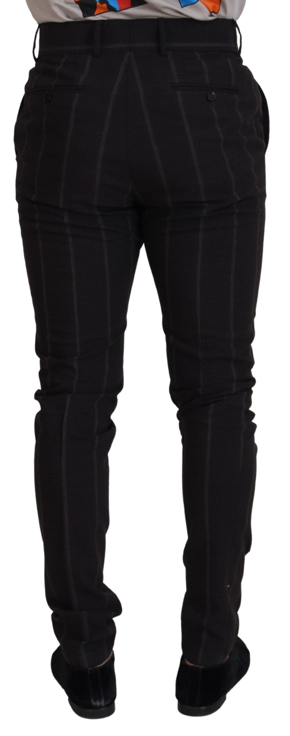 Dolce & Gabbana Schwarze Chino-Hose aus Wolle für Herren
