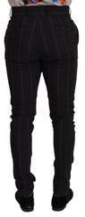 Dolce & Gabbana Schwarze Chino-Hose aus Wolle für Herren