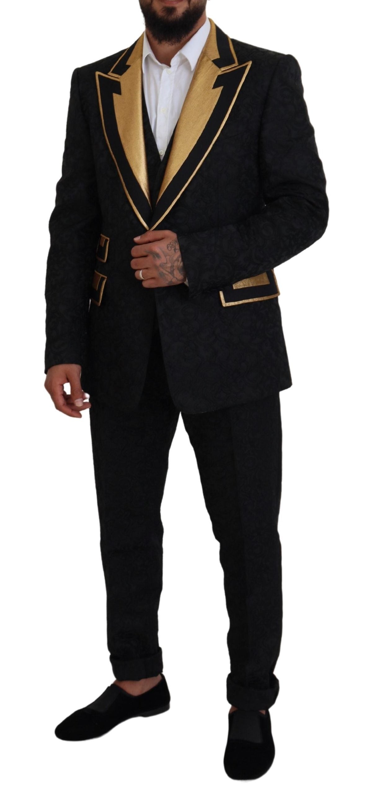 Dolce & Gabbana Anzug Slim Fit "Black Gold Fantasy"