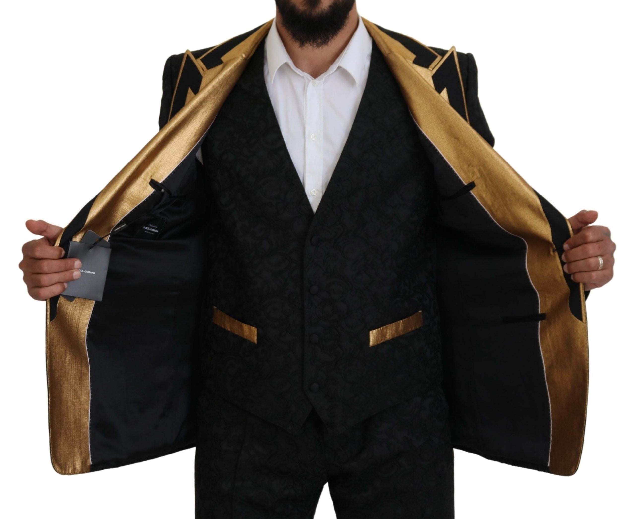 Dolce & Gabbana Anzug Slim Fit "Black Gold Fantasy"