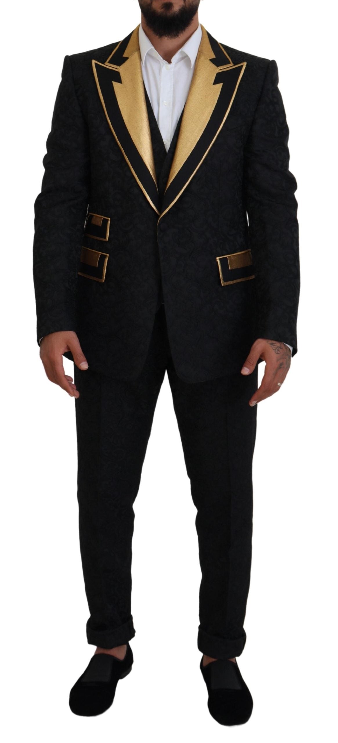 Dolce & Gabbana Anzug Slim Fit "Black Gold Fantasy"