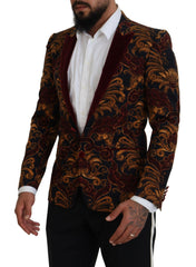 Dolce & Gabbana Multicolor Floral Single Breasted Martini Blazer