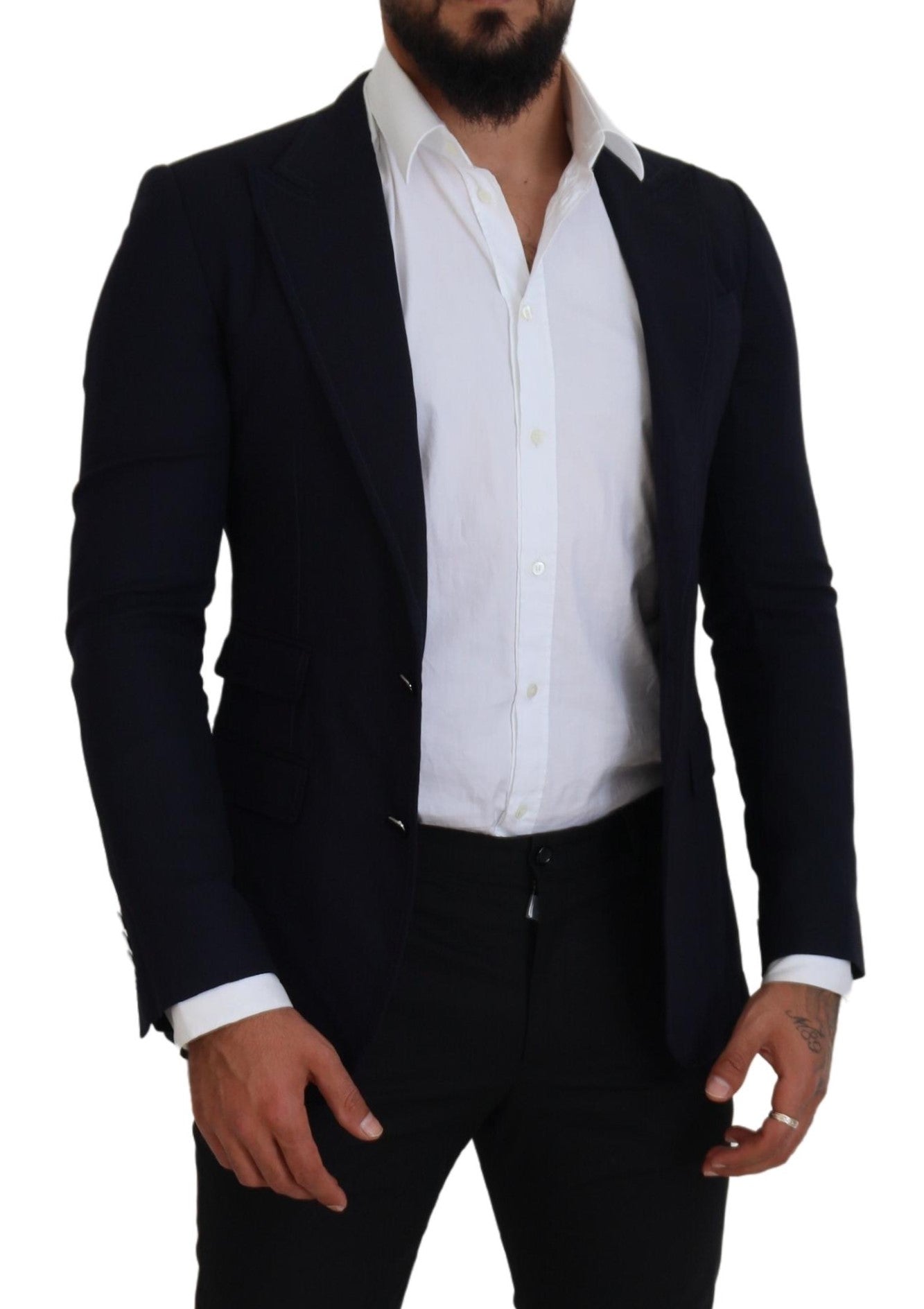 Dolce & Gabbana Blauer Taormina Blazer aus Wolle