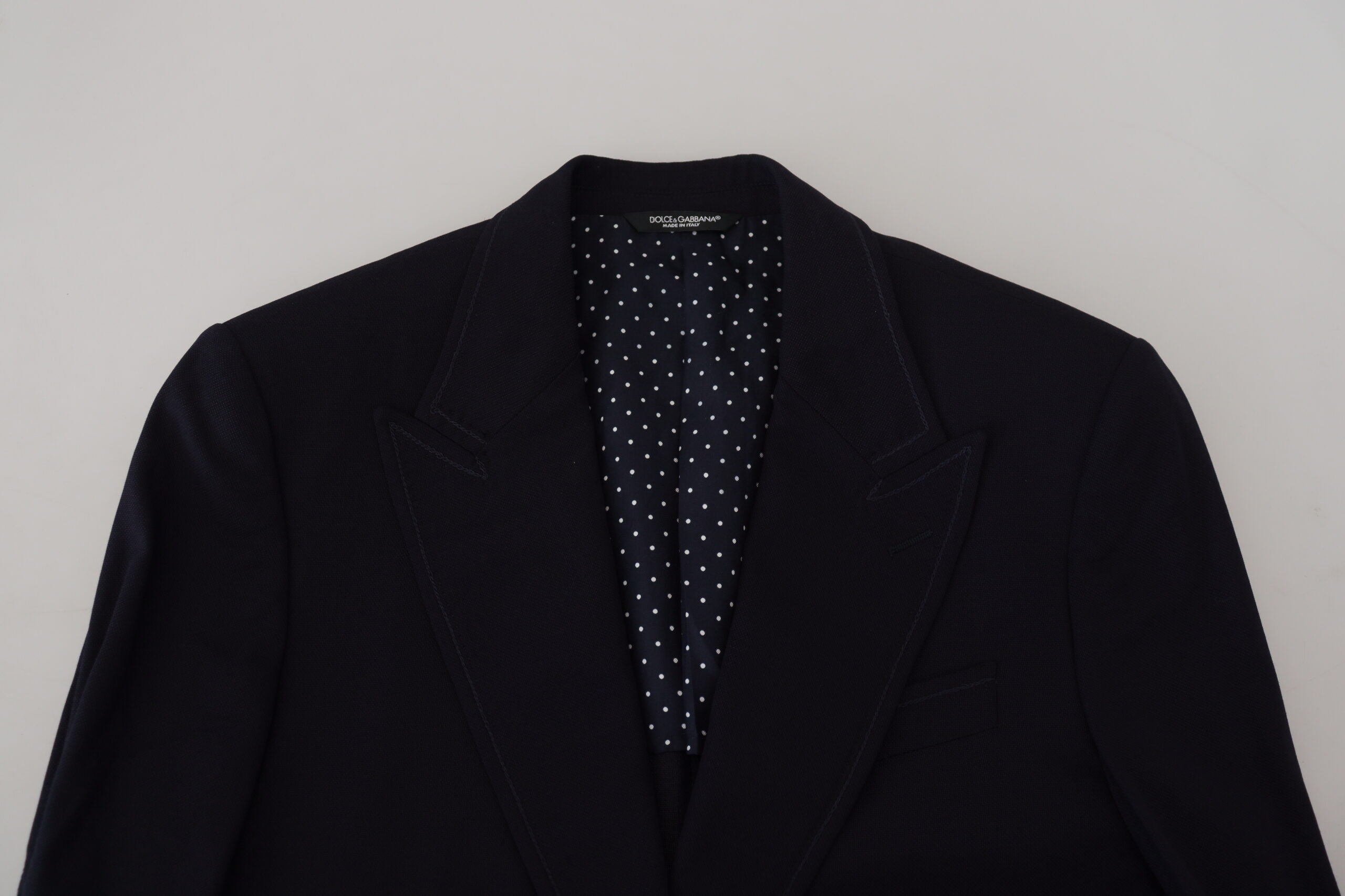 Dolce & Gabbana Blauer Taormina Blazer aus Wolle