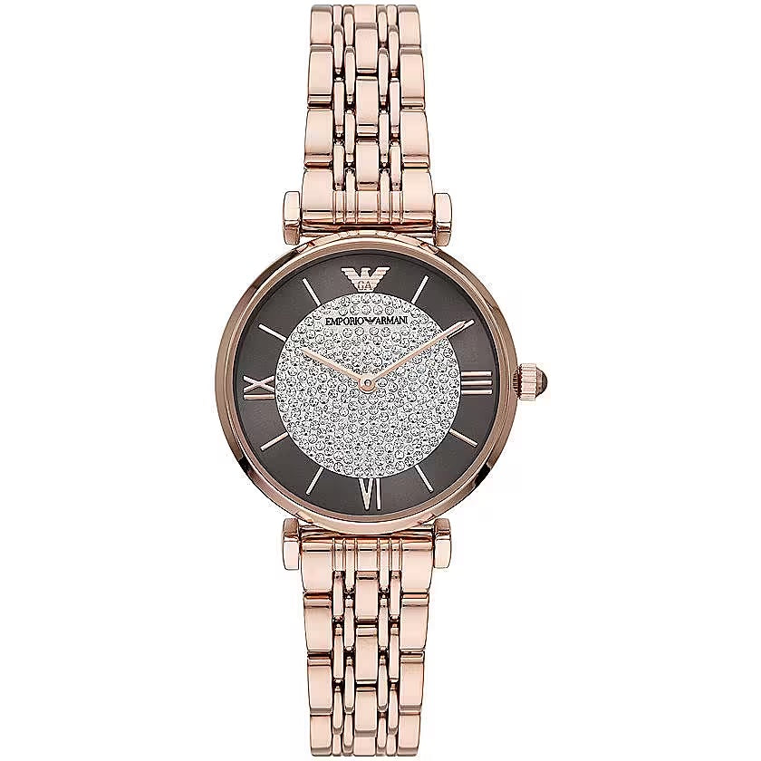 Emporio Armani Quarzuhr aus Bronze-Stahl